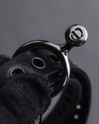 "Christian Dior" Black eyelet leather narrow belt