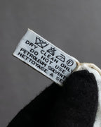 "CHANEL" Logo engraved ribbon motif design large scarf