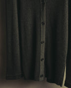 “HERMÈS” 00’s-10’s Cashmere silk ribbed V-neck cardigan
