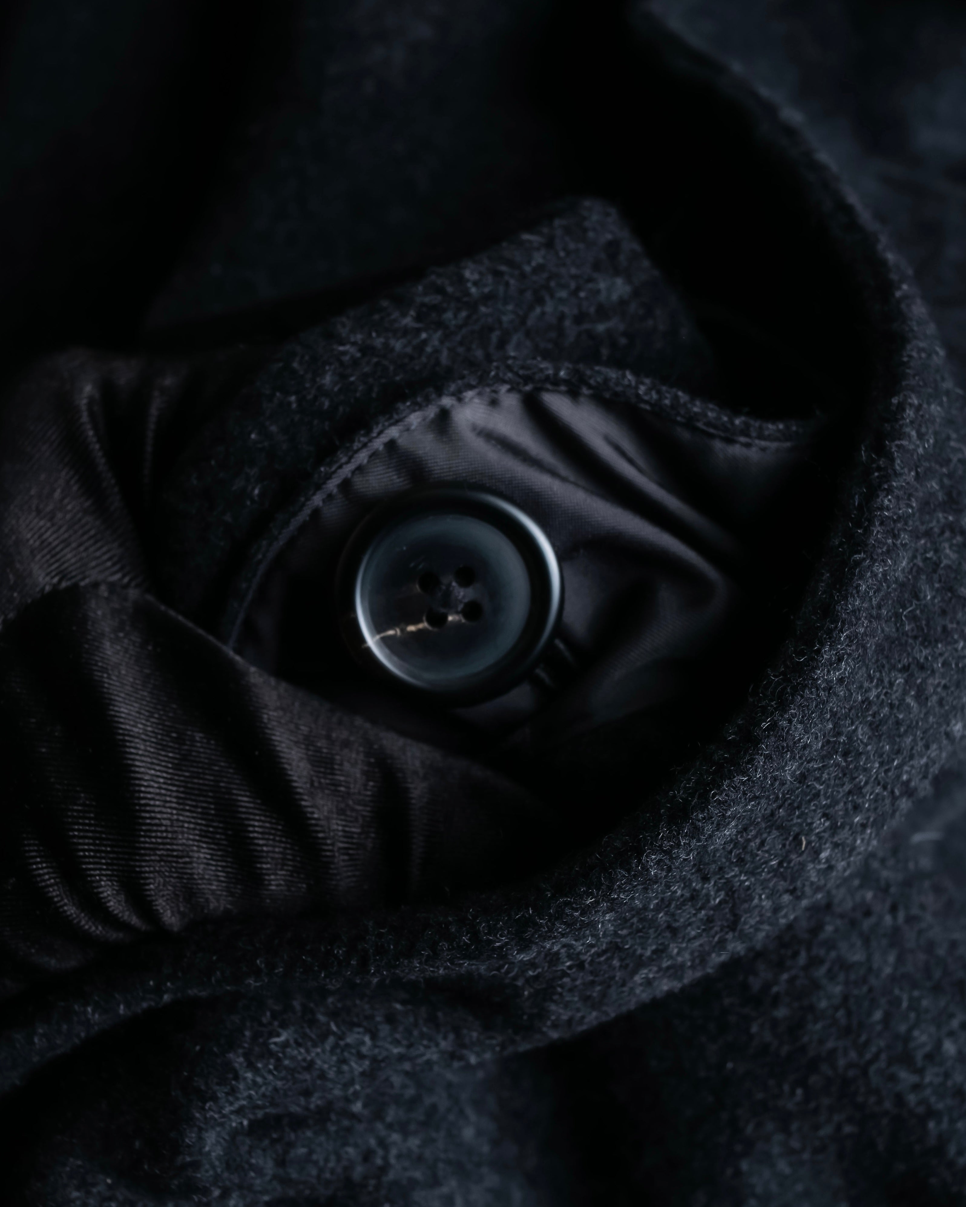 "BURBERRYS" Vintage stand collar concealed long coat