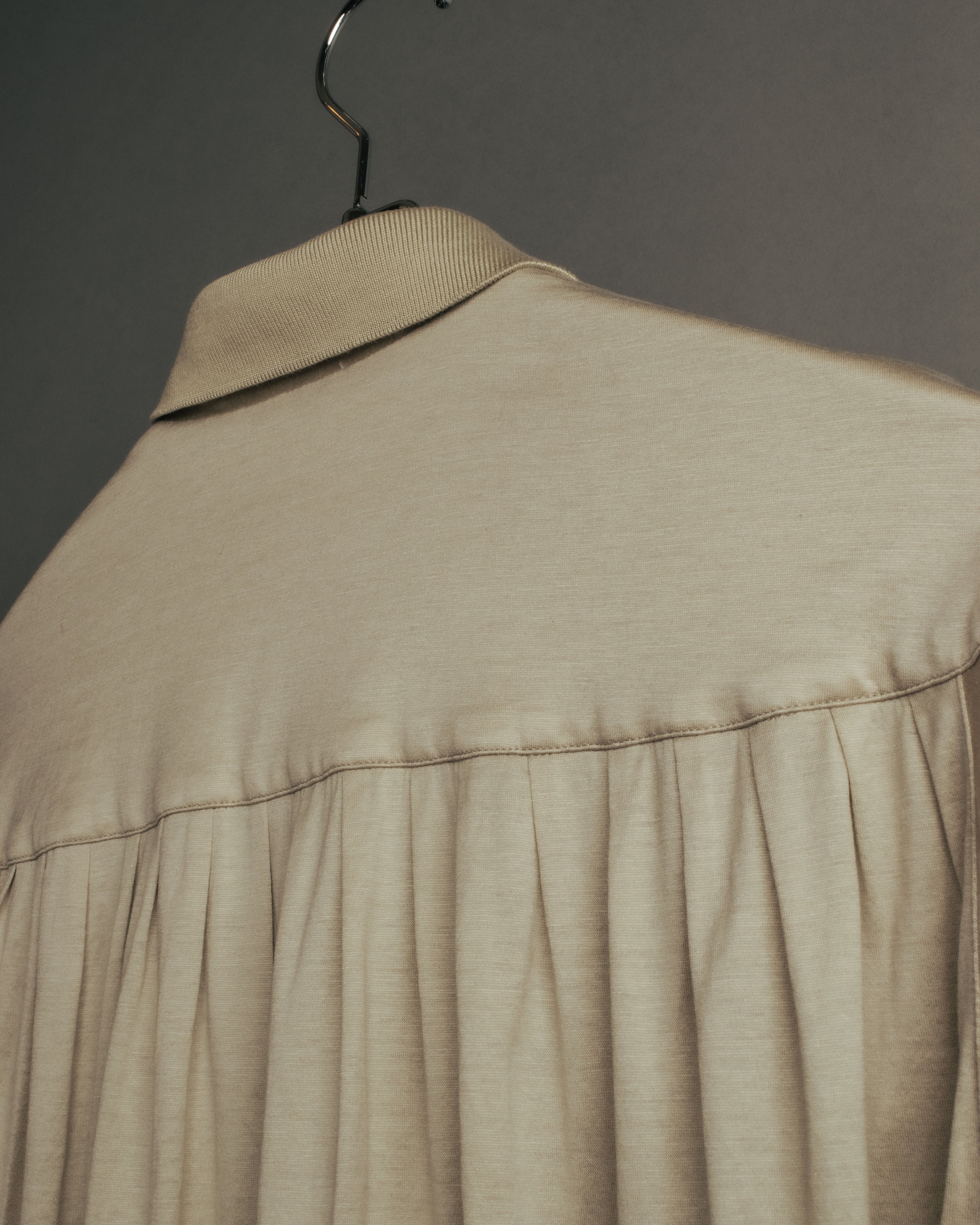 “Christian Dior” 90’s Gathered fly-front jersey blouse