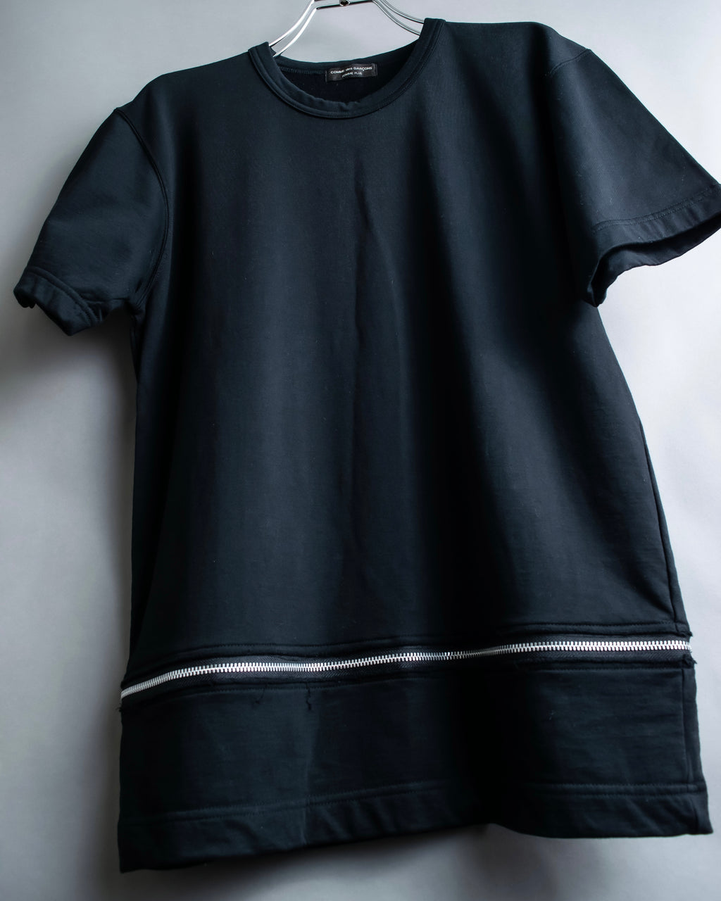 “Comme des Garçons Homme Plus” Zip attached detail T shirt