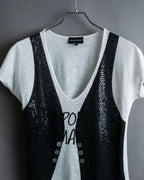 "Emporio Armani" Trompe l'oeil design T-shirt