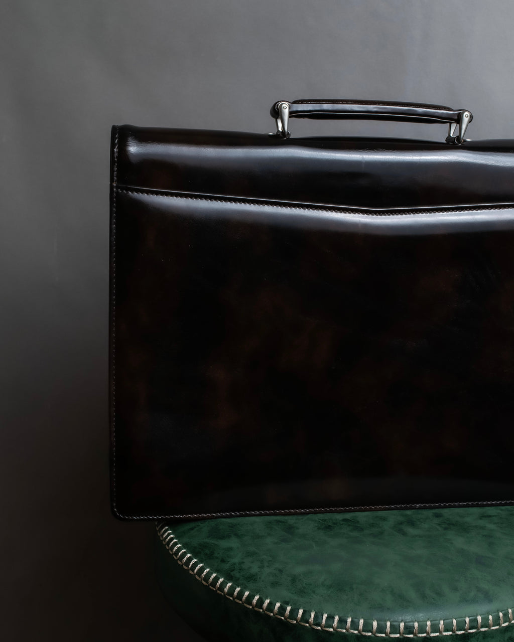 "BALENCIAGA" Patine leather briefcase bag