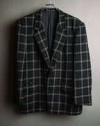 "COMME des GARÇONS HOMME"
90's Oversized wool checked tailored jacke
