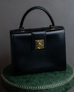 "CELINE" Ringlock design leather hand bag