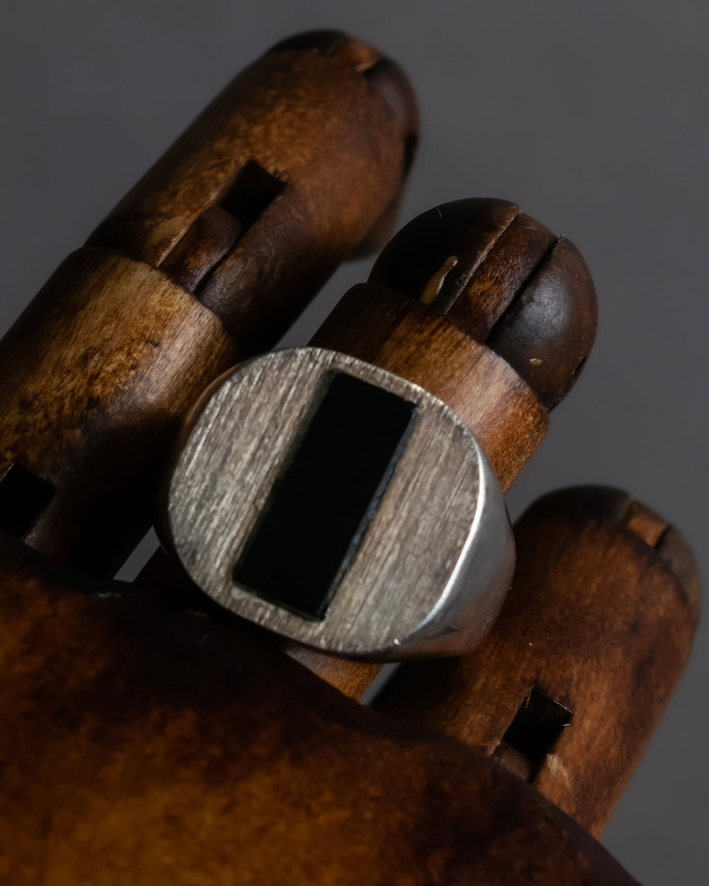 "MAISON MARGIELA" 18SS signet design silver ring