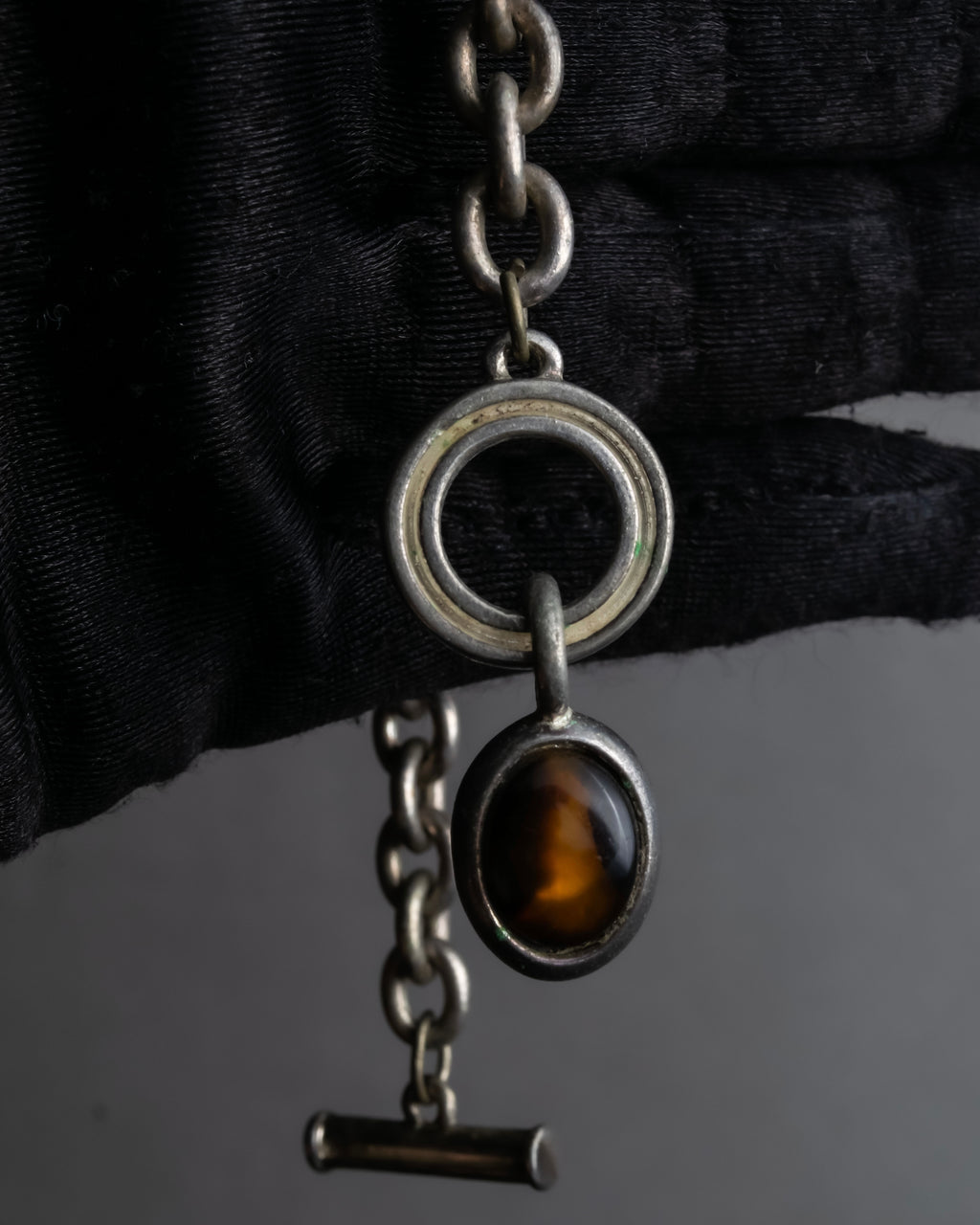 "Ralph Lauren" Circular toggle motif design silver bracelet