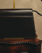 "Thierry Mugler" 80's-90's Architectural leather shoulder bag