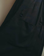 "Y's" 00's-10's Layered cupro sleeveless maxi dress