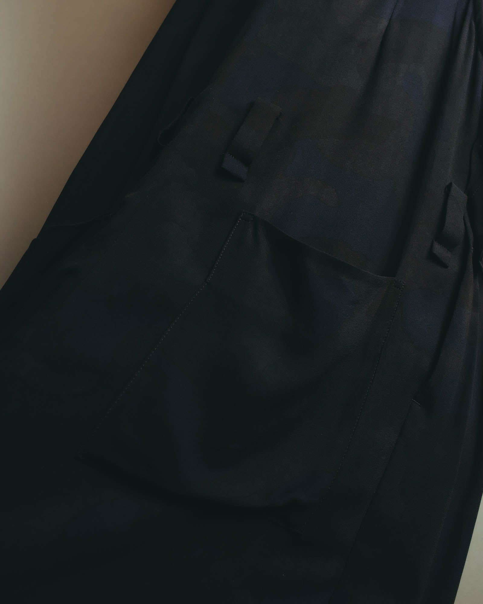 "Y's" 00's-10's Layered cupro sleeveless maxi dress