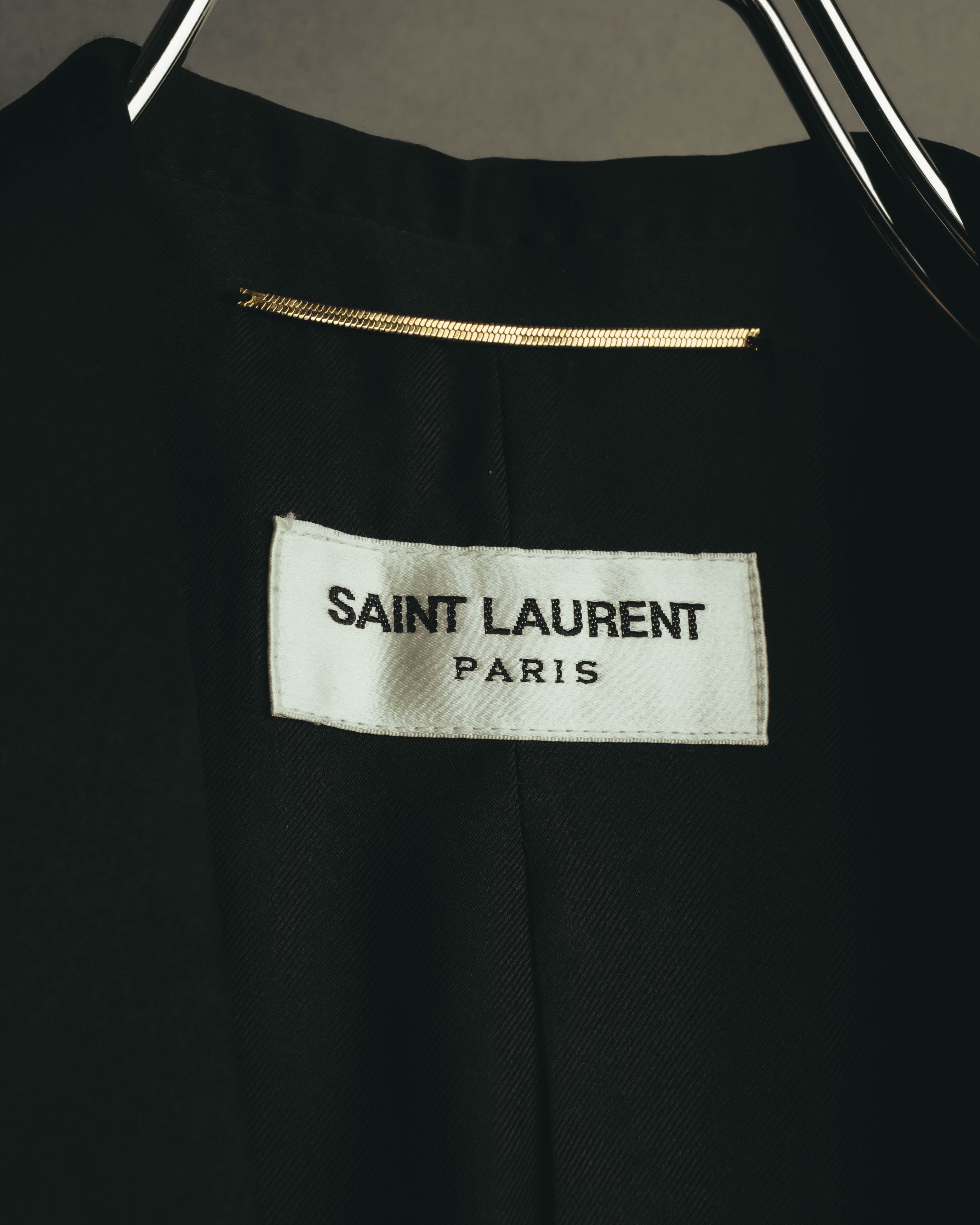 -SPECIAL- “Saint Laurent” 2012-2016 Single-button satin-lapel wool jacket