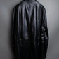 "PRADA" Oversized switched design leather tailored jacket