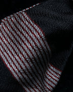 "DRIES VAN NOTTEN" Herringbone striped silk bow tie
