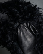 "BOTTEGA VENETA" Long-haired fur design leather gloves