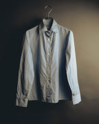 -SPECIAL- "Maison Margiela" 20AW Conceptual double button striped shirt