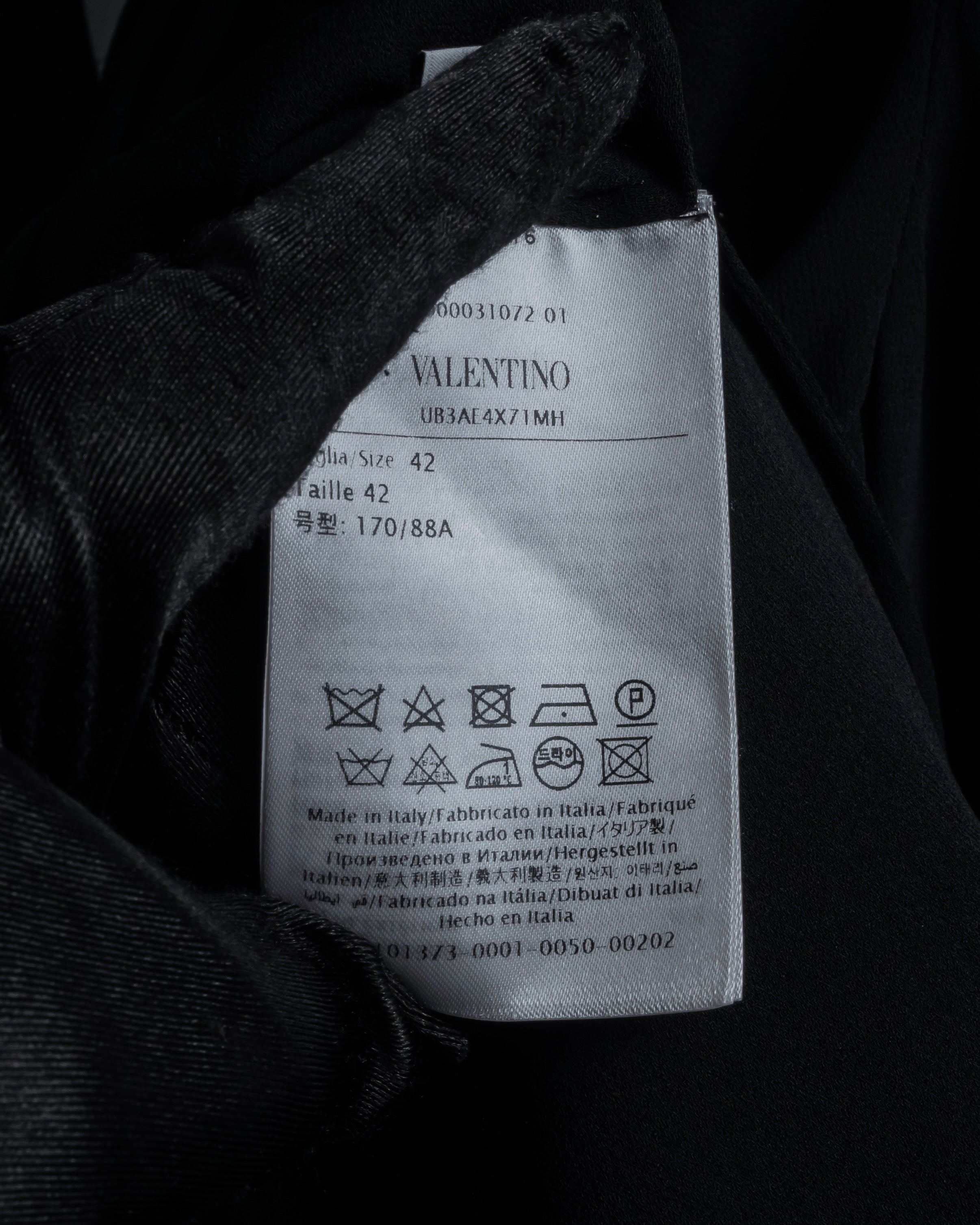 "VALENTINO" 2020-21 Gathered design bow tie skipper silk pullover