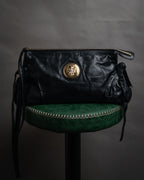 “GUCCI” 2007-2012 Crest emblem soft leather bag