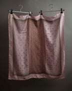 "Christian Dior" Typography logo geometric motif silk scarf