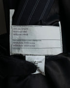 "Dolce & Gabbana" Pinstripe vertical lines emphasized tailored jacket