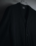 "JIL SANDER" 10’s minimalist satin covered buttons
wool cardigan