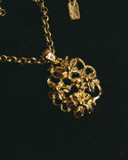 "Yves Saint Laurent" 80's-90's Sculptural floral pendant necklace