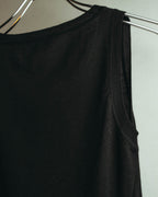 "GUCCI" 90's-10's Delicate lace-trim knit tank top