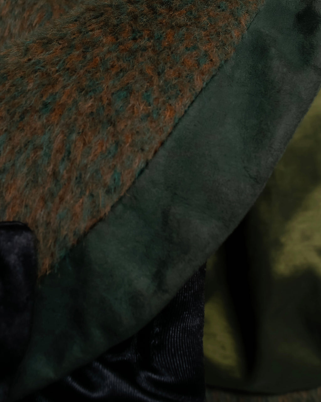 "Christian Dior" Unique fastening pile fabric coat