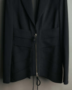 -SPECIAL- “Jean Paul GAULTIER FEMME” 2005-2011 Corset lace-up tailored zip jacket