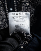 “GUCCI” 2011-12 Bandana panel print shirt