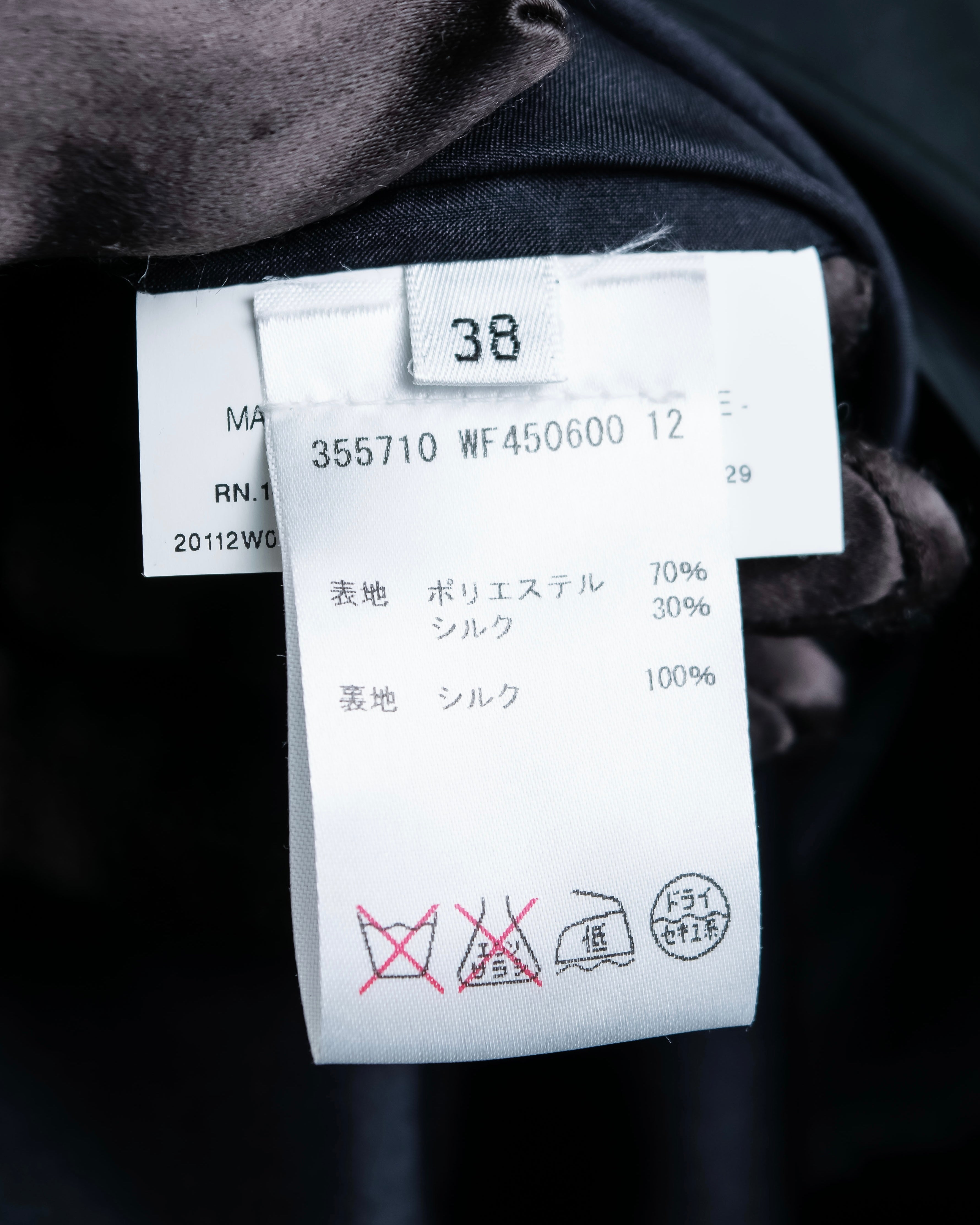 “JIL SANDER” Silk blended tight silhouette skirt