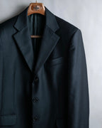 "FENDI" 3 button tailored jacket & wide tapered slacks oversized set up