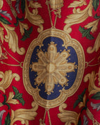 “CELINE” 80’s-90’s Baroque carriage motif mini scarf