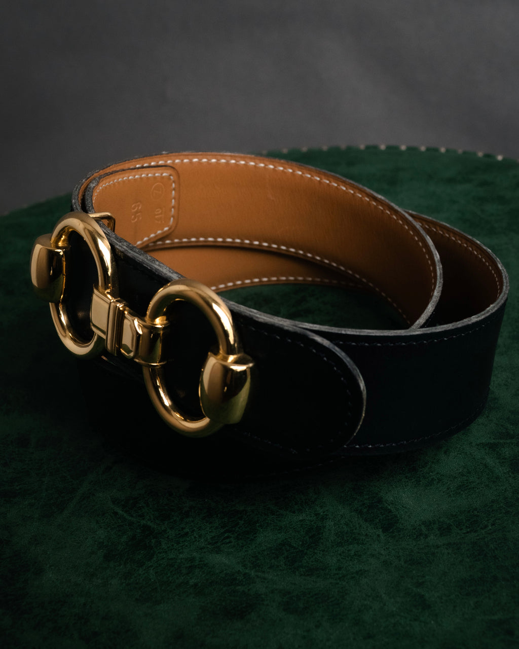 “HERMÈS” 90’s Horsebit leather belt