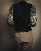 –SPECIAL– “ISSEY MIYAKE” 80’s-90’s crushed velvet utility vest
