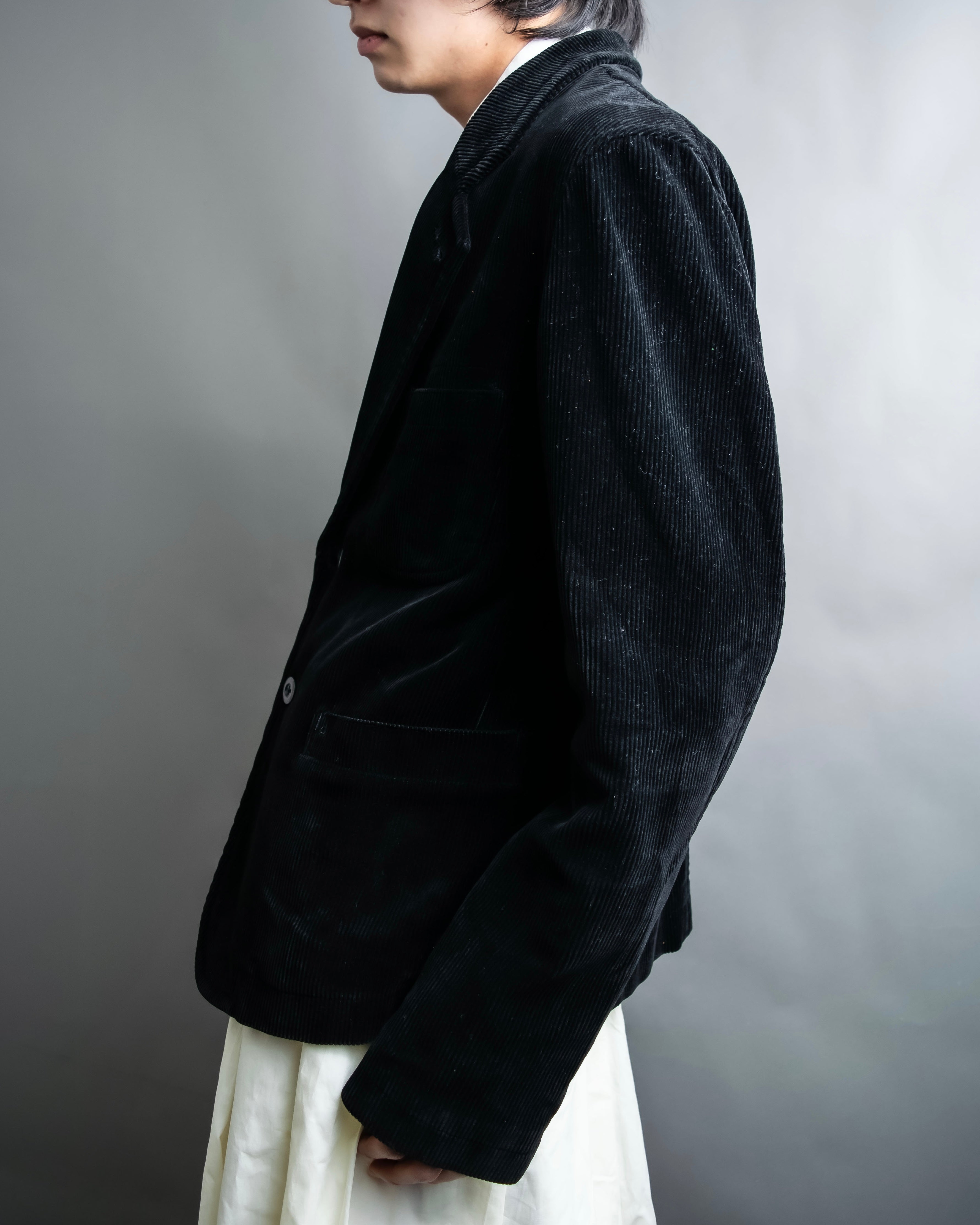 “Y’s for men” beautiful black corduroy single tailored jacket