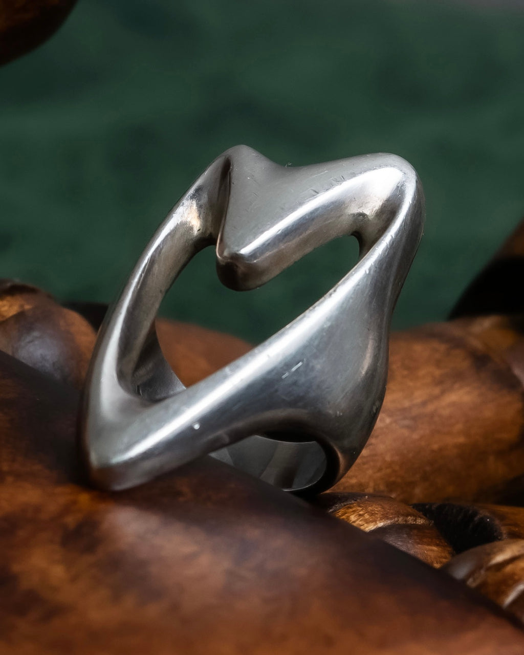 "GEORG JENSEN" Silver 925 Koppel heart ring