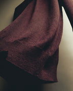 "GUCCI" 90's-00's Deep burgundy v-neck knit sweater