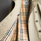 "BURBERRYS" Traditional belt design long length trench coat