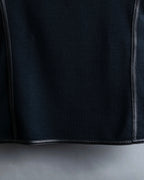 "GUCCI" Leather piping design box sleeve T-shirt