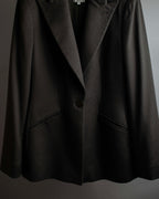 "ARMANI COLLEZIONI" Sharp peak lapel 100% cashmere tailored jacket
