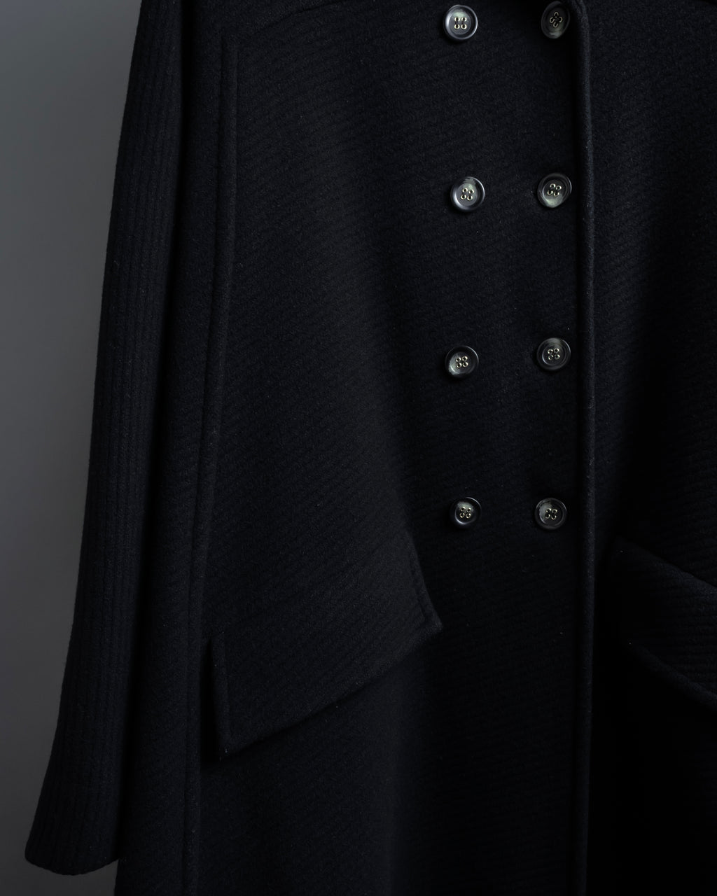 "Valentino Garavani"Shawl collar A-line silhouette long coat