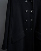 "Valentino Garavani"Shawl collar A-line silhouette long coat