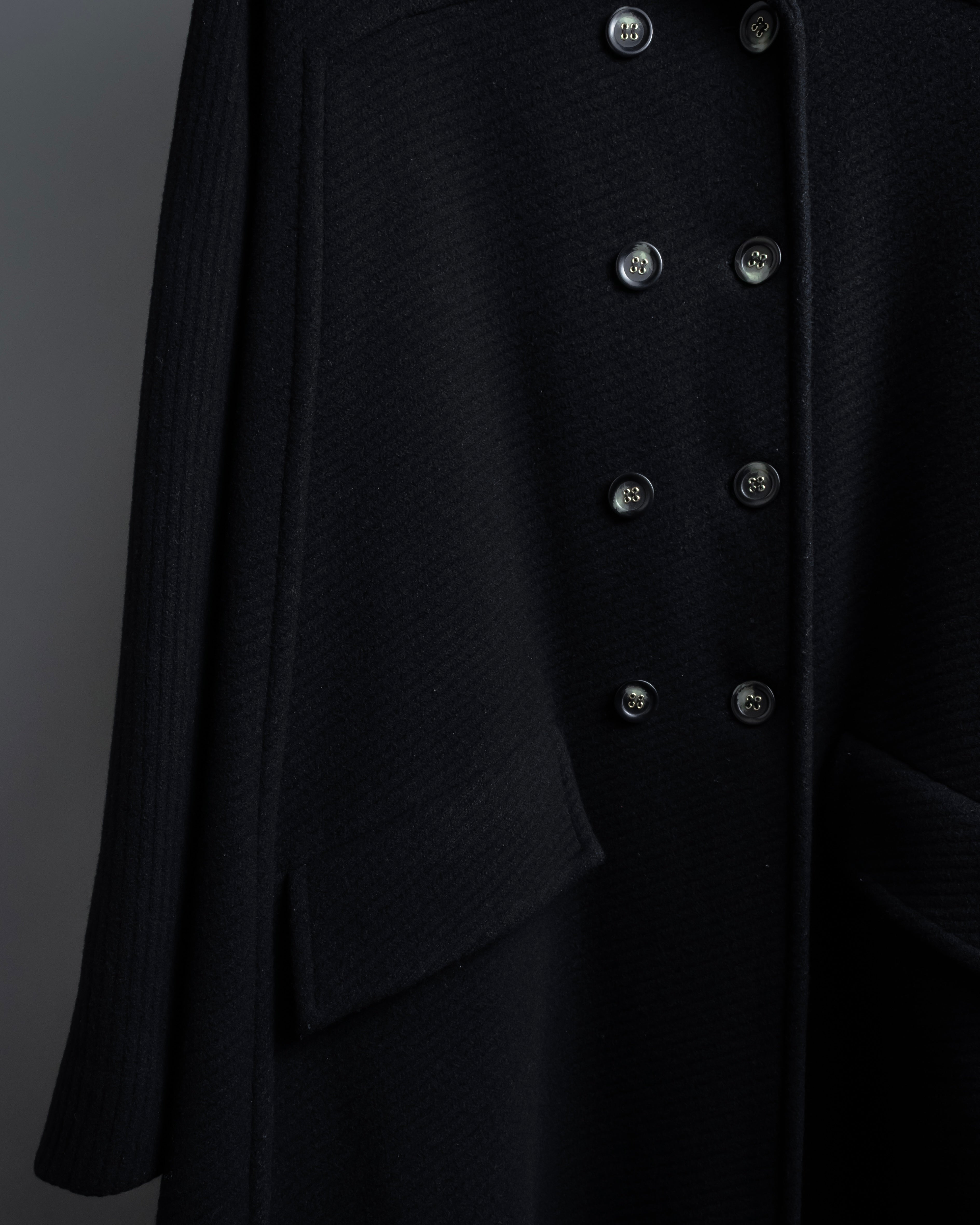 "Valentino Garavani"Shawl collar A-line silhouette long coat