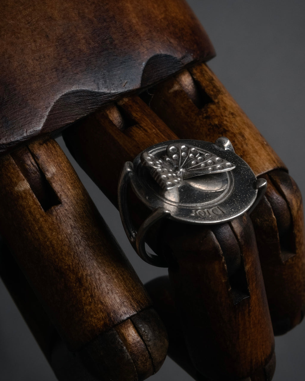 “Christian Dior” 2000’s Butterfly motif sculptural ring