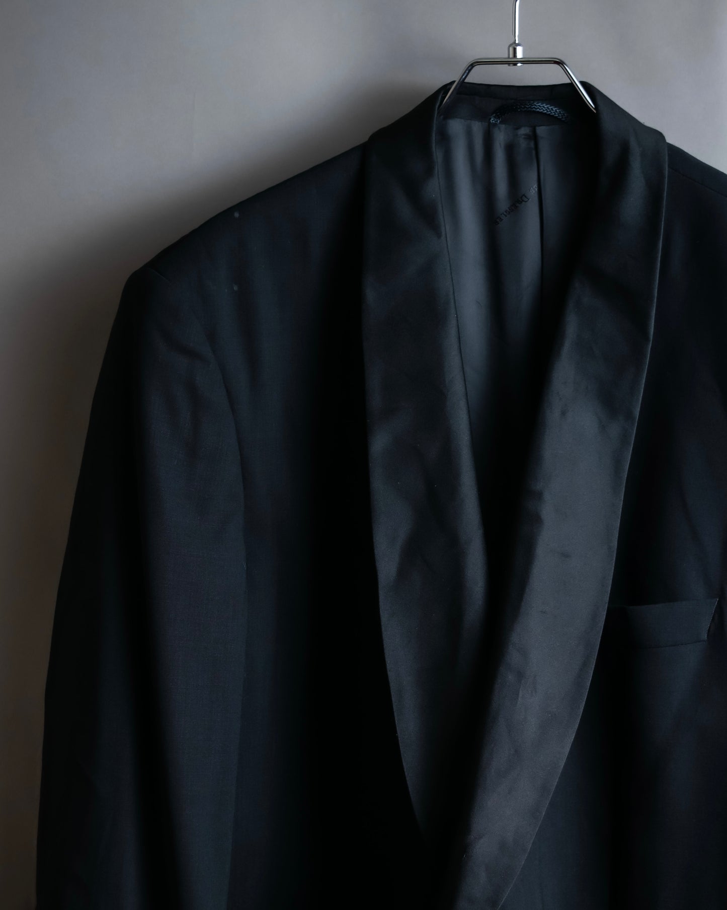 "EDUARD DRESSLER" Shawl collar glossy tuxedo jacket