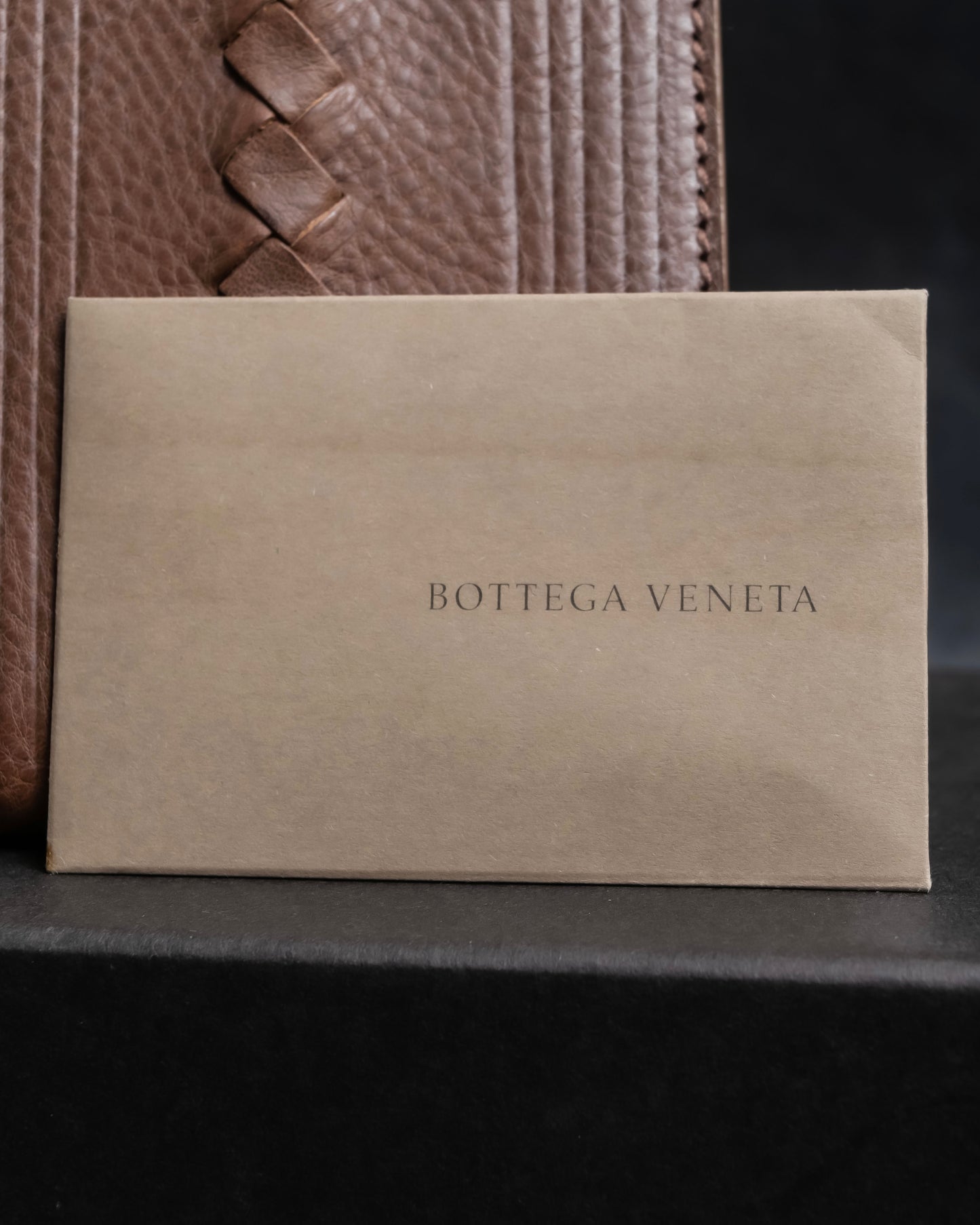 "BOTTEGA VENETA" Braided design leather bifold wallet