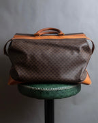"CELINE" Macadam pattern leather combination boston bag