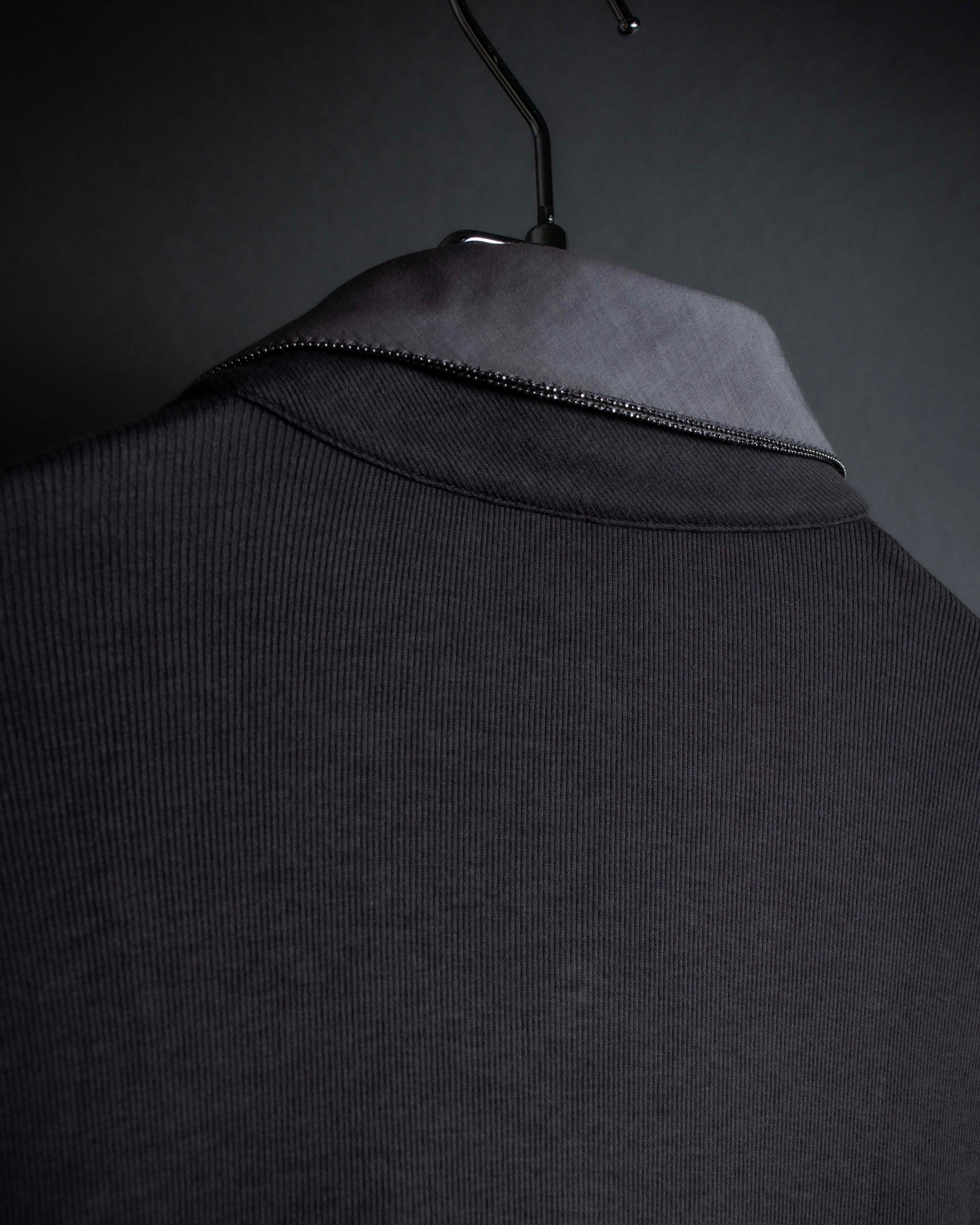 "BRUNELLO CUCINELLI" Layered shirt docking design knit pullover