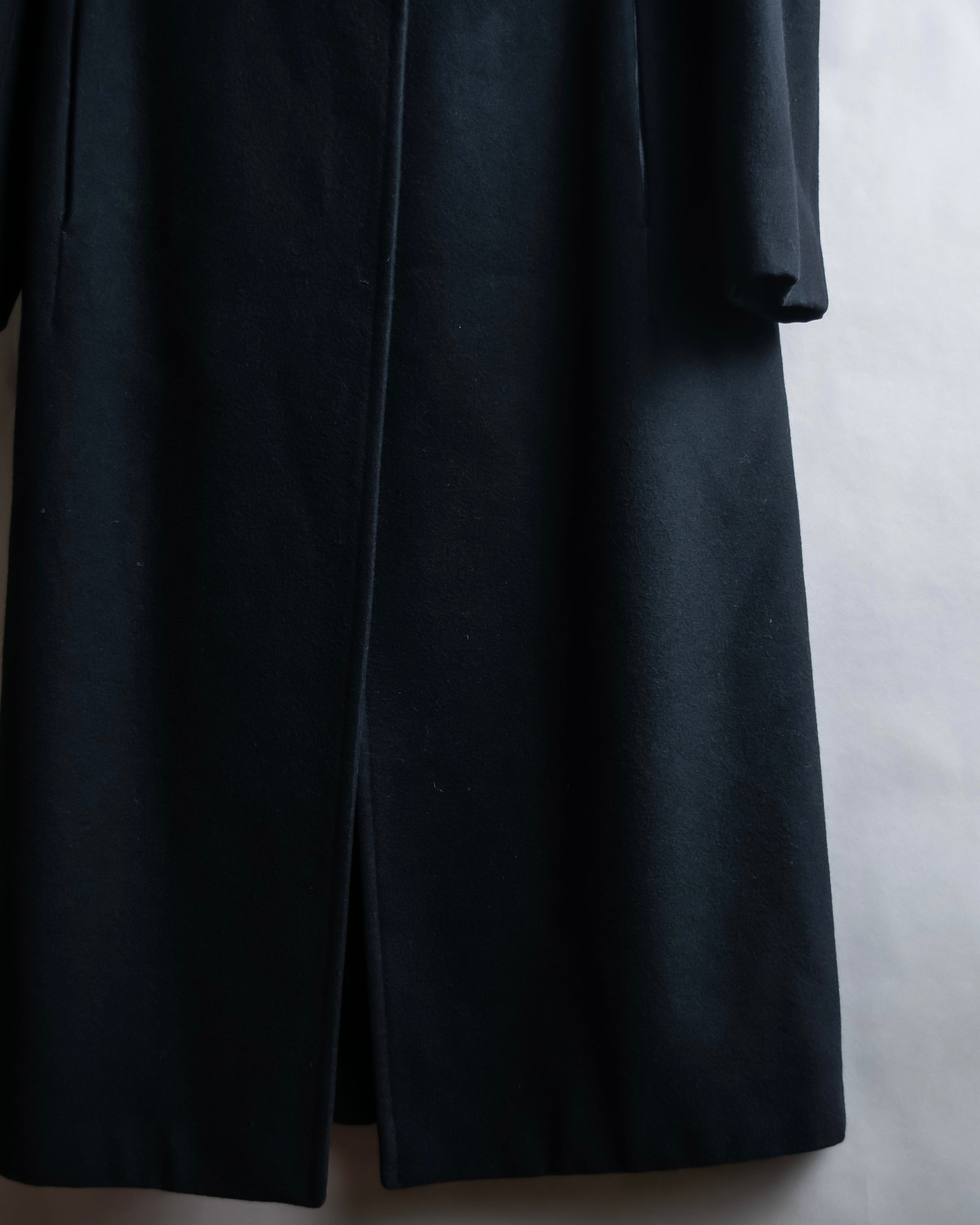 "JIL SANDER" 100% cashmere straight line stand collar coat